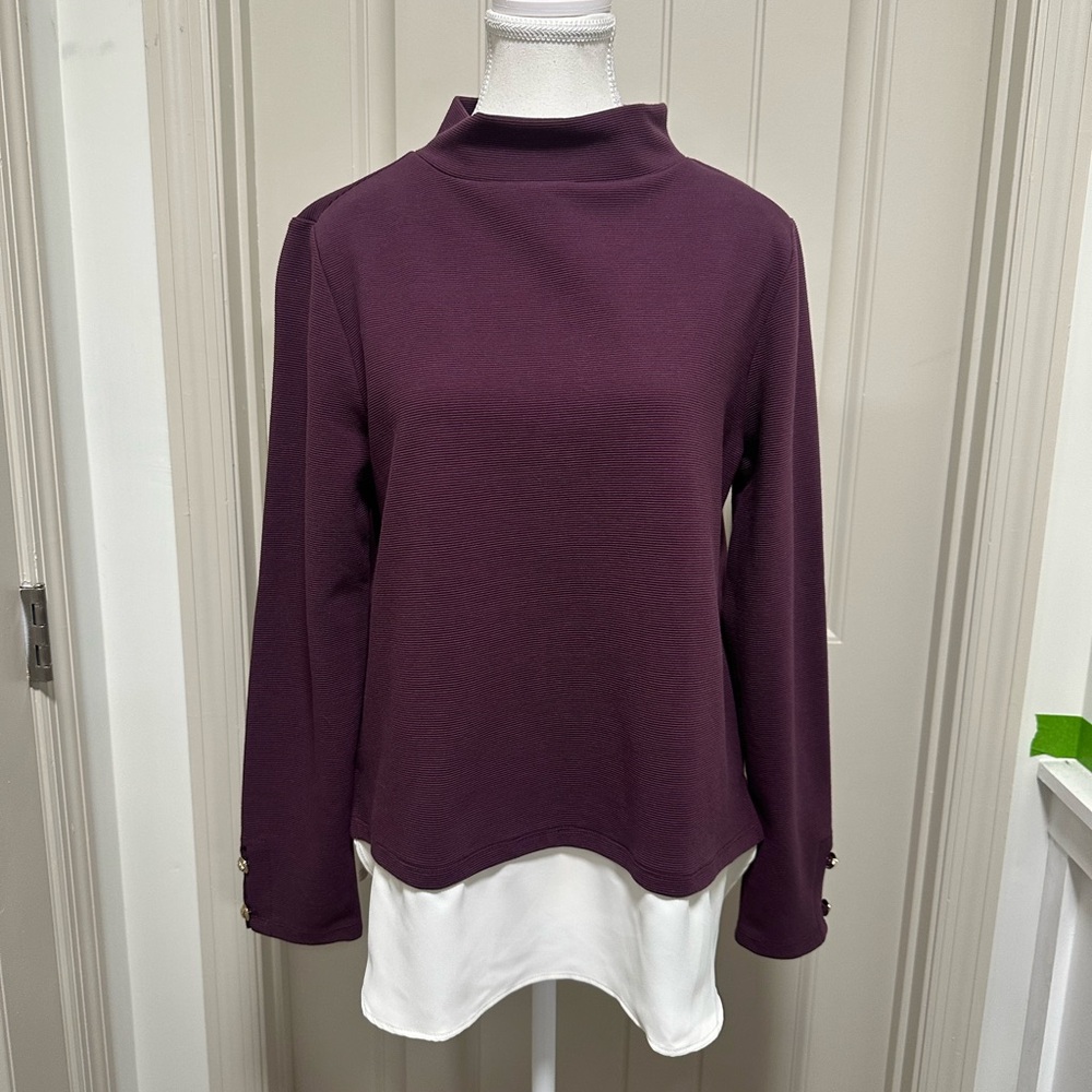 Ann Taylor Deep Purple Women's Top